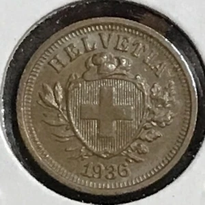 Switzerland Rappen KM 3.2 CH Brn Unc 1936 - Picture 1 of 2