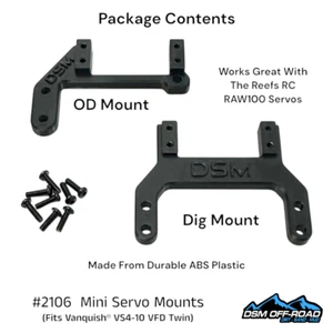 Mini Servo Mounting Kit (Fits Vanquish® VS4-10 w/ VFD Twin) Reefs RAW 100 - Picture 1 of 12