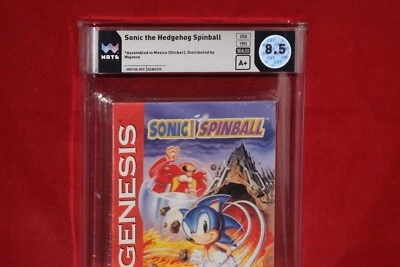 Sonic Spinball (Sega Genesis, 1993) Factory Sealed, WATA Graded 8.5 A+ - Image 1 of 3