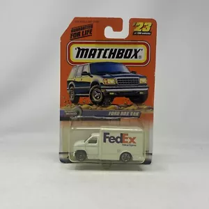 Vintage 1999 Matchbox FORD BOX VAN #23/100 Serie 5 FedEx Consegna Veloce Nuovo con scatola - Foto 1 di 6
