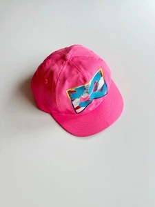 Vintage NIKE YOUTH Neon Pink Purple Graphic Logo Baseball Hat, One Size - Picture 1 of 8