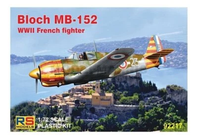 RS MODELS 92217 1/72 Bloch MB-152 (4 decal v. for France) - Immagine 1 di 4
