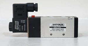 HYVAIR 1/4" AIR VALVE SV404-542S-110A-SR SINGLE SOLENOID - Picture 1 of 6