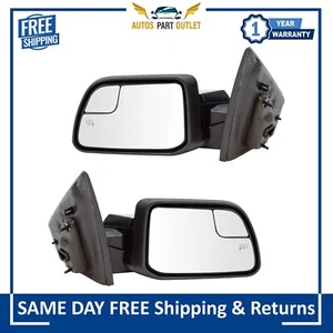 New Mirror Power Heated Memory Puddle Spotter Pair Set For 2011-14 Ford Edge - Foto 1 di 6