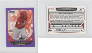 2013 Bowman Chrome Minis Purple Refractor /5 Chris Rivera #187