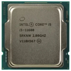 CPU Intel Core i5 Gen 11 I5-11600 2,80 GHz Rocket Lake SRKNW FCLGA1200 usada - Imagen 1 de 1