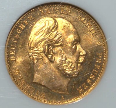 1872 A Germany Prussia 10 Mark NGC MS66 - Image 1 of 4