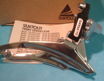 SunTour XC-LTD MTB Front Derailleur-NEW Vintage 31.8MM- BP/BS- 3x6/7/8-Spd -NIB  - Image 1 of 4