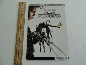 EDWARD MIT DEN SCHERENHÄNDEN - JOHNNY DEPP - BLOCKBUSTER VIDEO UNTERSTÜTZER KARTE 5"X8" KEIN FILM - Bild 1 von 3