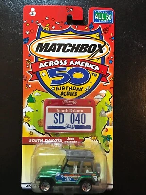 2002 Matchbox Across America 50th Birthday Series South Dakota Jeep Wrangler - Image 1 of 3