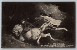 Postcard - Scenes from Tam O'Shanter by Robert Burns - Spring Brought Her Master - Picture 1 of 2
