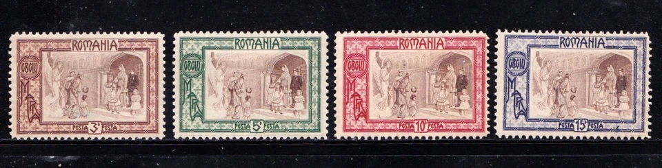 Romania stamps #B17 - 20, MH   - Image 1 of 1