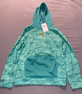 Nike Pullover Hoodie Sweater Zippered Pouch DM8051-392 Boys - Picture 1 of 3