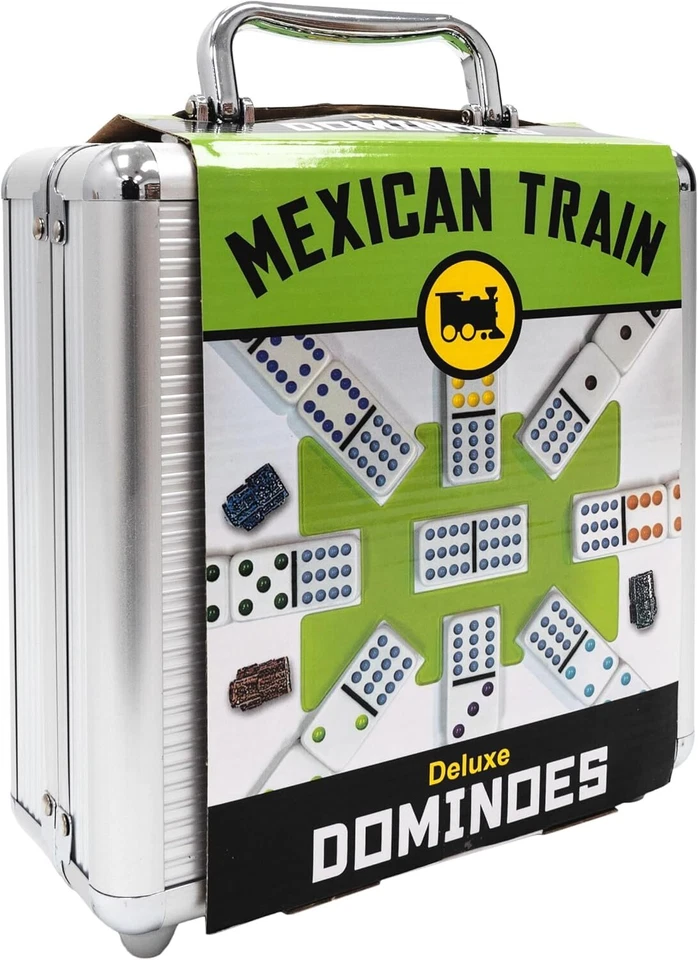 Front Porch Classics Mexican Train Set Deluxe Set, with Plastic Hub, 91 Tiles - Image 1 of 1