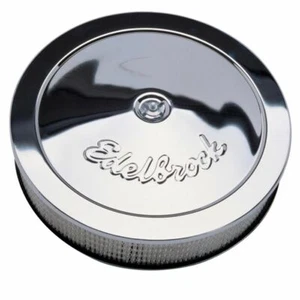 Edelbrock Pro-Flo Chrome 14" Round Air Cleaner with 3" Paper Element - 1207 - Picture 1 of 5