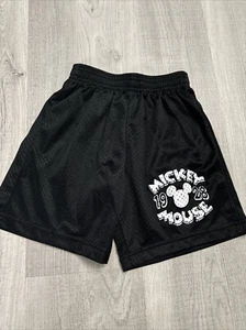 Disney Parks Boys Shorts Size XS Mickey Mouse Mesh Athletic Shorts - Picture 1 of 4