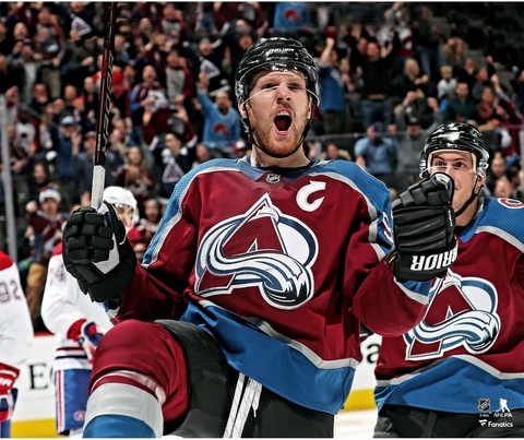 Gabriel Landeskog Colorado Avalanche Unsigned Celebration Photograph Cover