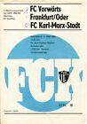 Program booklet / junior top league / FC forward Frankfurt O-FC Karl-Marx-Stadt 1985/62