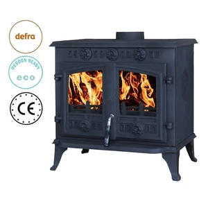 Wood Burner Stove 10KW Fireplace Multifuel Cast Iron Warm Winter Indoor Heating - Picture 1 of 12