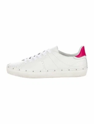 Zapatillas Rebecca Minkoff Cuero Tachonado Acentos Blanco/Rosa Foto 1 de 4