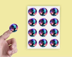 x24 Space Alien Retro Aufkleber Umschlag Siegel Handwerk Vinyl Sticker ad643 - Bild 1 von 1