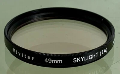 Vivitar SKYLIGHT (1A) 49mm Filter For Camera Lens + Clean - 308 - Image 1 of 2