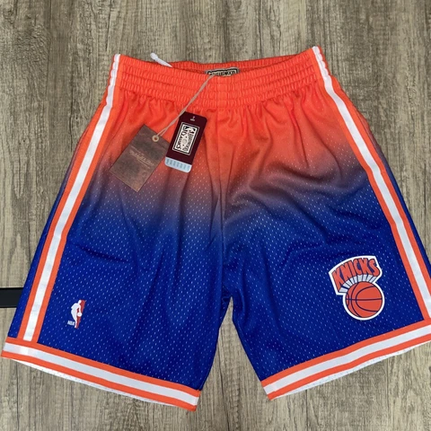 NBA Mitchell Ness NY Knicks Fadeaway 1991 Swingman Basketball Shorts Sz/MED Cover