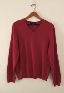 Brooks Brothers Men’s Sweater 100% Cashmere Sz Small. Knitted In Great Britain