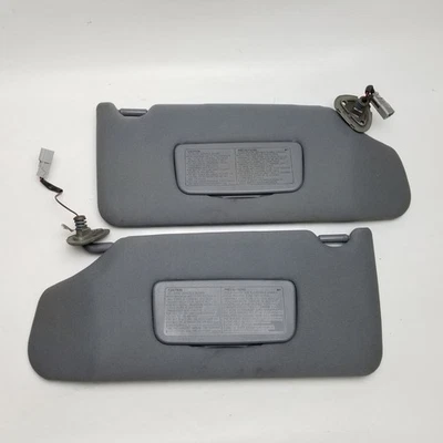 2004-2008 Acura TL Driver & Passenger Side Sun Visor Set Pair Gray - Imagem 1 de 4