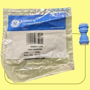 General Electric Waterline Quick Connector WR02X11330 NEW OEM Union Ice Maker - Picture 1 of 3