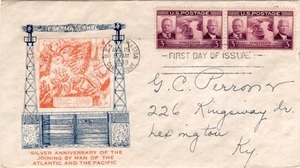 First day cover, Sc #856 PR, Panama Canal, Planty 10, Cachetcraft cachet, 1939 - Picture 1 of 1