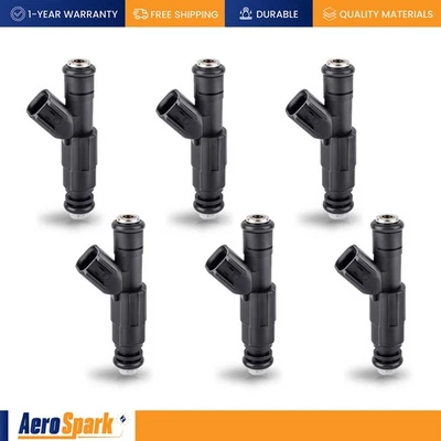 Juego de 6 inyectores de combustible para Pontiac Torrent 2006-2009 3,4 L V6 FJ704 0280156182 Foto 1 de 4