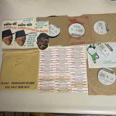 It Might As Well Be Swing Frank Sinatra Jukebox EP 33 RPM VG strips Count Basie - Image 1 of 4