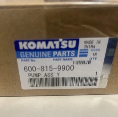 Bomba de alimentación de combustible eléctrica genuina Komatsu 600-815-9900. Nuevo en caja Foto 1 de 2