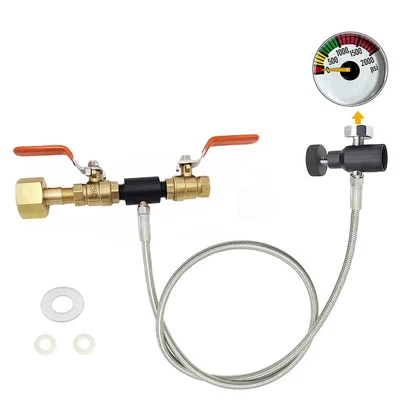 CGA320 Máquina de Soda Azul Co2 Botella Cilindro Recarga Adaptador Manguera, Para Recarga b... Foto 1 de 4