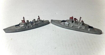 Vintage Tootsie Toy Boat Battleship WWII Destroyer Cruiser Navy Metal Made USA - Image 1 of 4