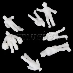 Modellino figure 100 pezzi bianco non dipinto architettonico miniatura persone scala 1:200 - Foto 1 di 2