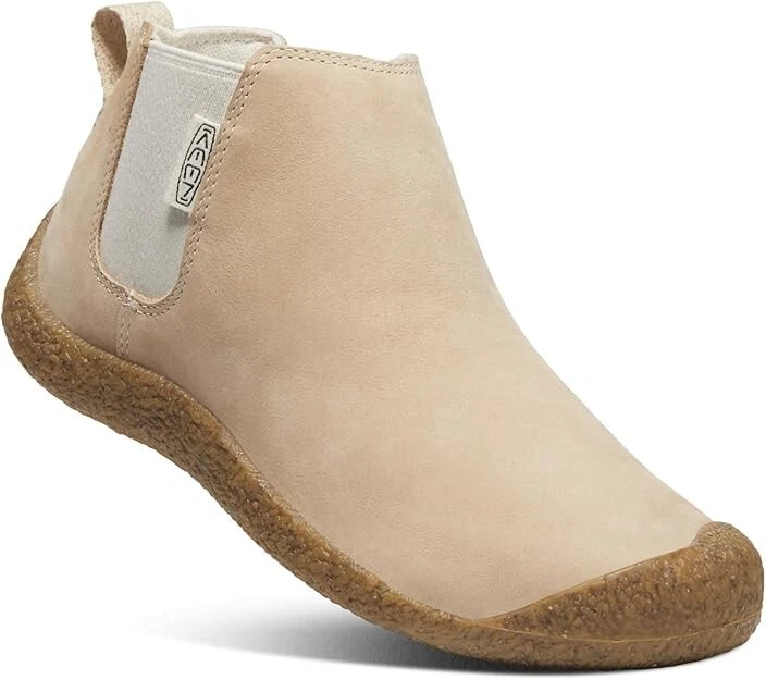 KEEN Women's Mosey Chelsea Leather Pull On Ankle Boot Birch US 9