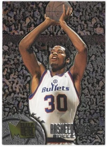 1995-96 Fleer Metal - Rasheed Wallace RC #208 317 Career Technical Fouls - Picture 1 of 2