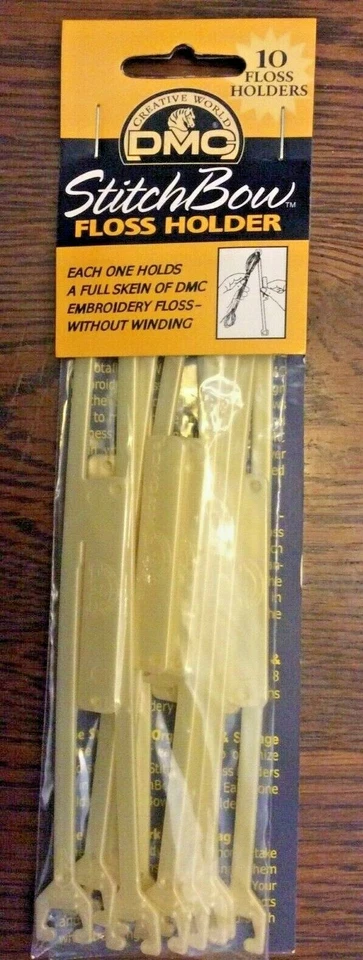 Creative World DMC Stitch Bow Floss Holder 10 Count Pack NOS Organizer NIP - Image 1 of 1