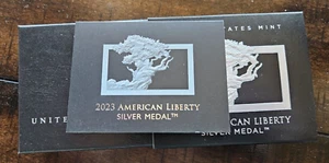 Silbermedaillenbox American Liberty 2023 & COA | ohne Münze - Bild 1 von 1