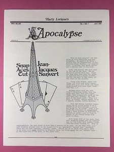 Harry Lorayne's Apocalypse - Magier Newsletter Vol.4/No.7 - 1981 - Magisch - Imagen 1 de 2