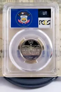 Deal! 2007-S State Label - Proof Quarter - Utah - PCGS PR69DCAM - Nice! 3486 - Picture 1 of 6