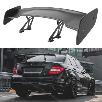 Spoiler traseiro GT asa preto fosco para Mercedes Benz C250 C300 C63 W204 46" - Imagem 1 de 4