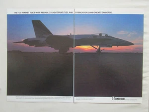 3/80 PUB SUNDSTRAND AEROSPACE MCDONNELL DOUGLAS F-18 HORNET MARINES ORIGINAL AD - Picture 1 of 1