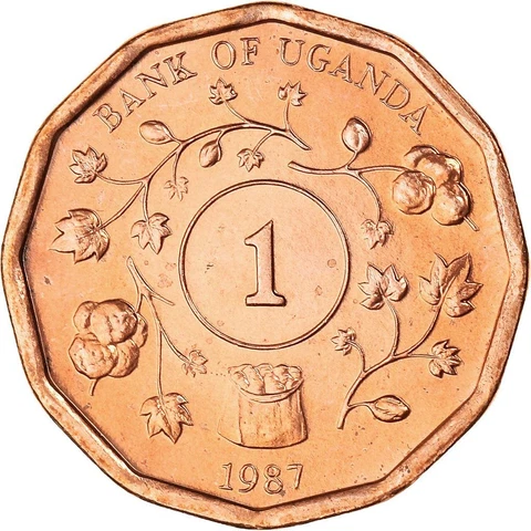 Uganda | 1 Shilling Coin | KM27 | 1987 Cover
