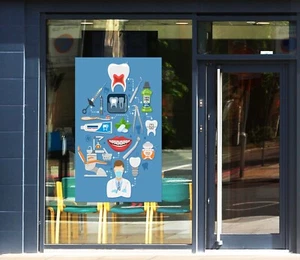 3D Zahnarzt Klinik H576 Zahnmedizin Fensteraufkleber Wandgemälde Abziehbilder Ho - Picture 1 of 11