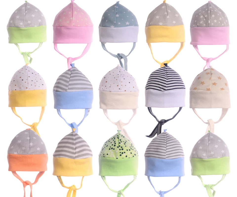 Erstlingsmütze f. Frühchen Neugeborene 32 34 36 38 40 Mütze Babymütze Haube Baby - Bild 1 von 1