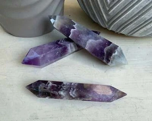 Amethyst double points chevron amethyst DT amethyst wand - Picture 1 of 8
