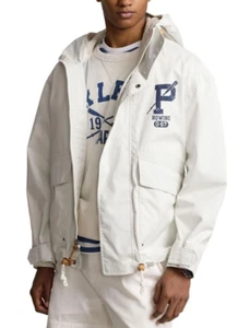 Polo Ralph Lauren Twill Graphic Hooded Jacket 6C 2498 - Picture 1 of 5